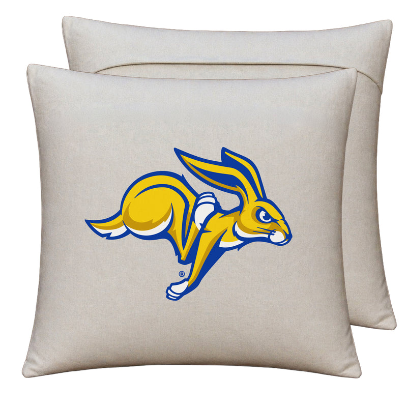 South Dakota State Jackrabbits Officially Licensed 18" x 18" Throw Pillow Cover – Logo Design