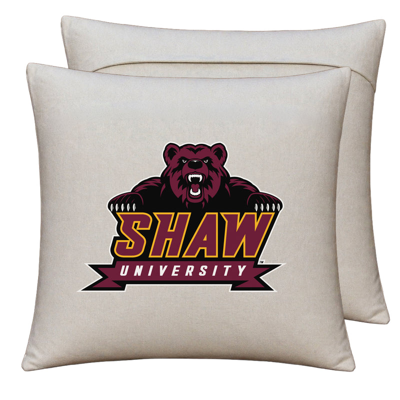 Shaw University Bears Officially Licensed 18" x 18" Throw Pillow Cover – Logo Design