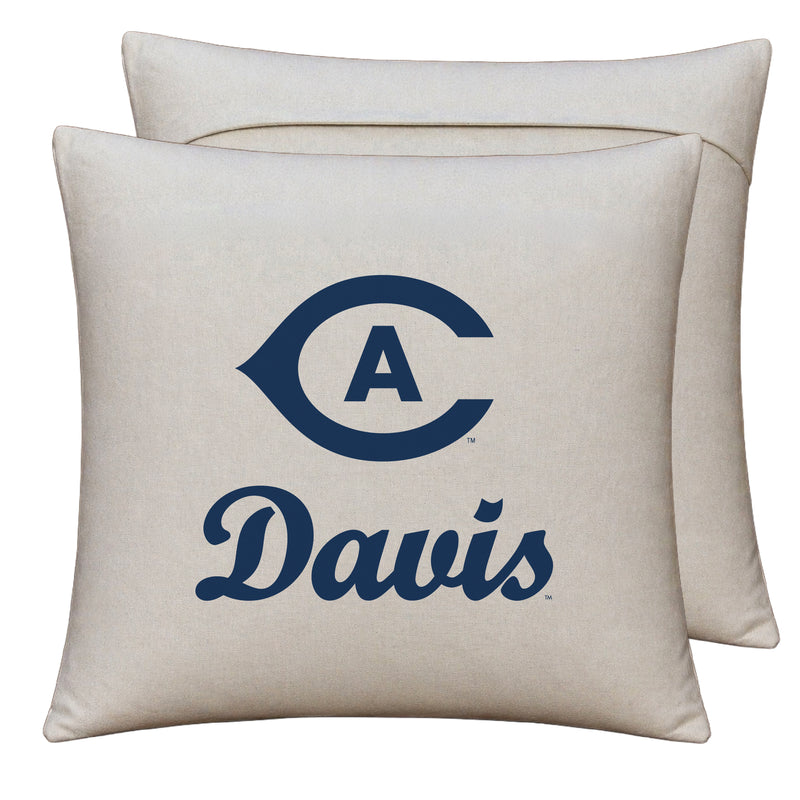 UC Davis Aggies Officially Licensed 18" x 18" Throw Pillow Cover – Logo Design