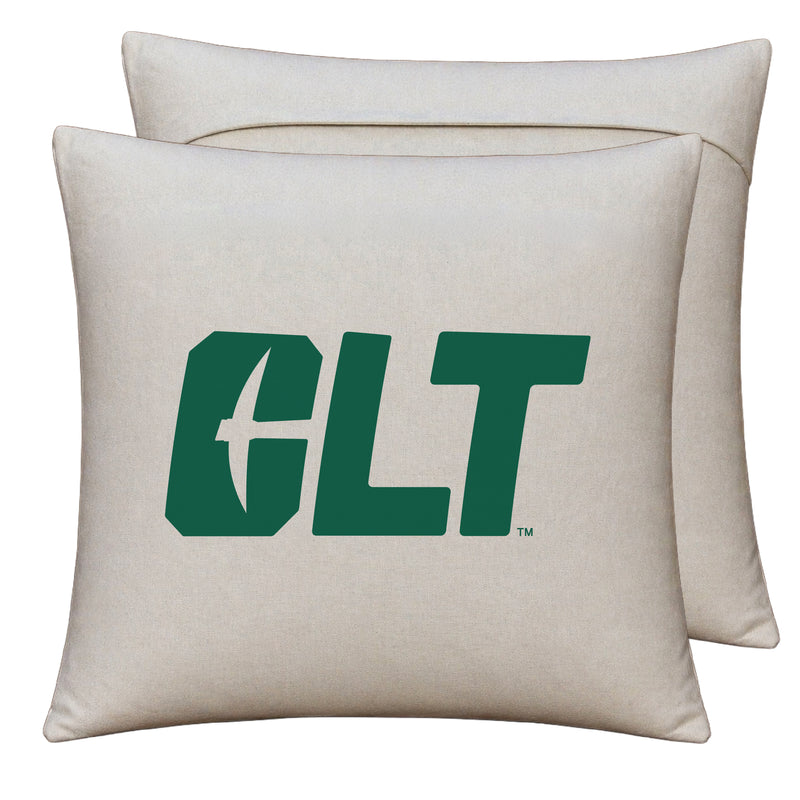 North Carolina Charlotte Forty-Niners Officially Licensed 18" x 18" Throw Pillow Cover – Logo Design