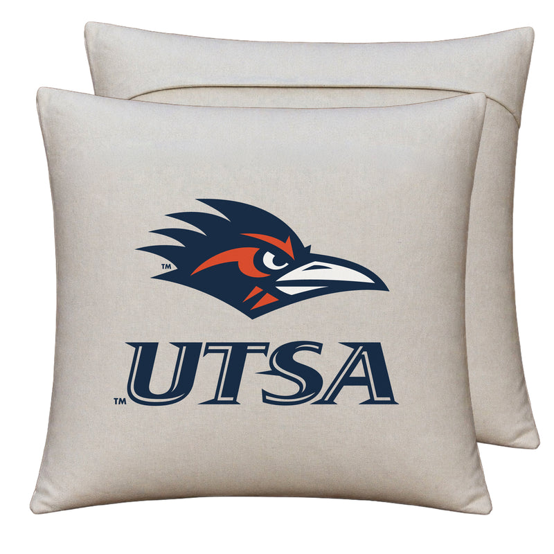 UTSA Roadrunners Officially Licensed 18" x 18" Throw Pillow Cover – Logo Design