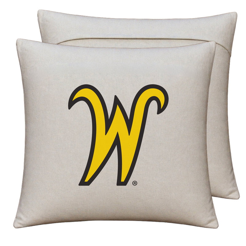 Wichita State Shockers Officially Licensed 18" x 18" Throw Pillow Cover – Logo Design