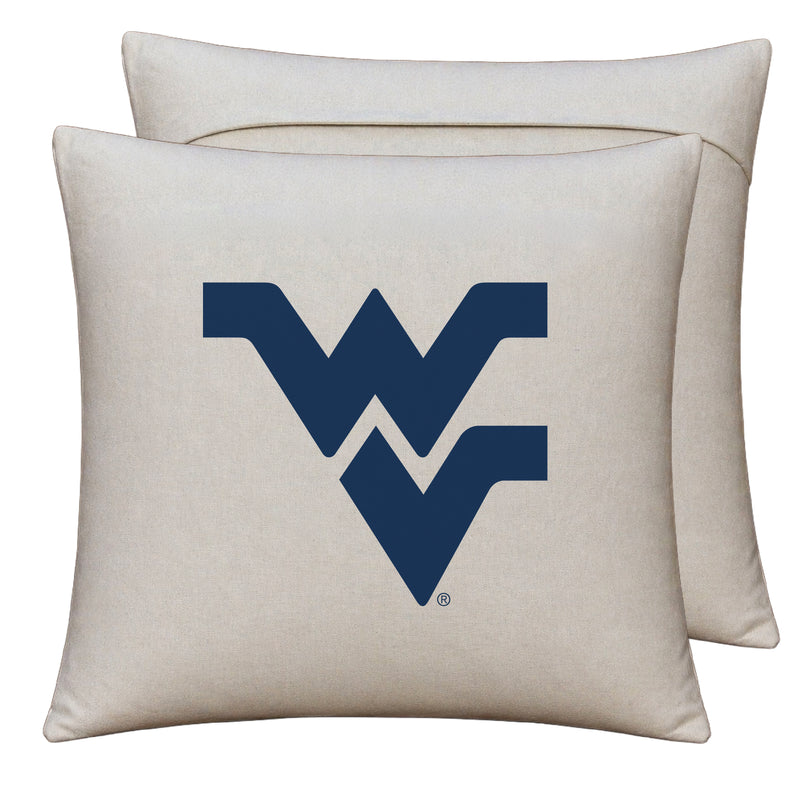 West Virginia Mountaineers Officially Licensed 18" x 18" Throw Pillow Cover – Logo Design