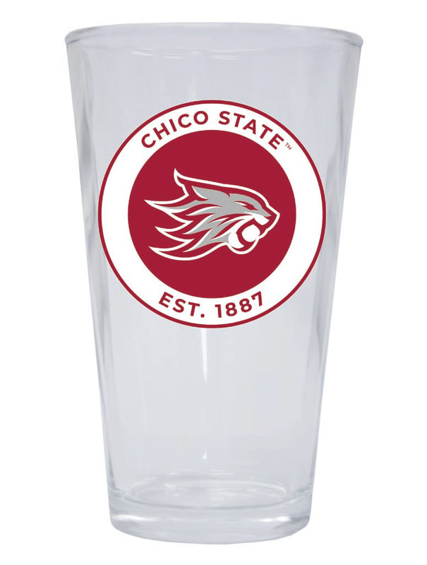 California State University, Chico 16 oz Pint Glass Circle Design Officially Licensed Collegiate Product Single