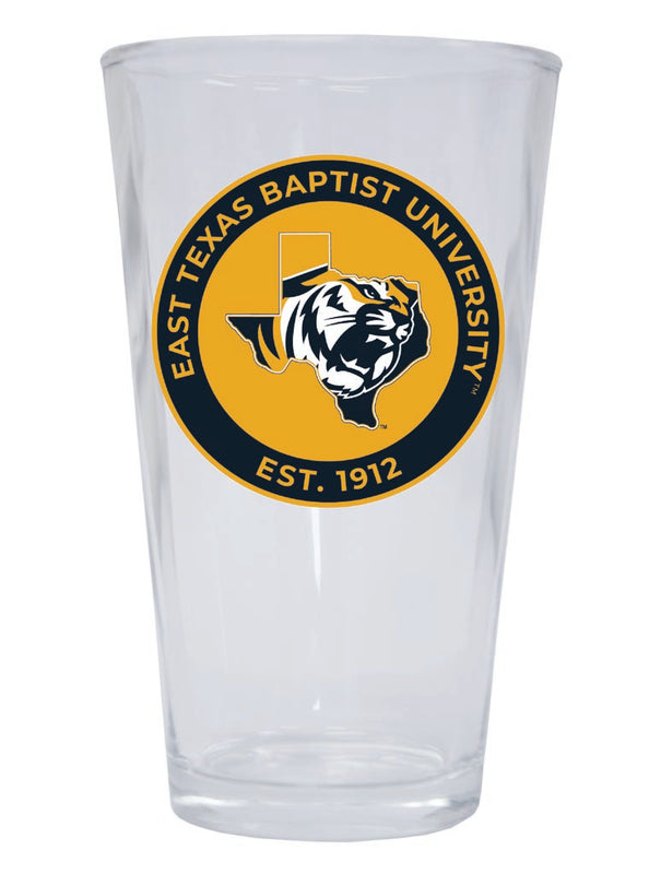 East Texas Baptist University 16 oz Pint Glass Circle Design Officially Licensed Collegiate Product 2-Pack