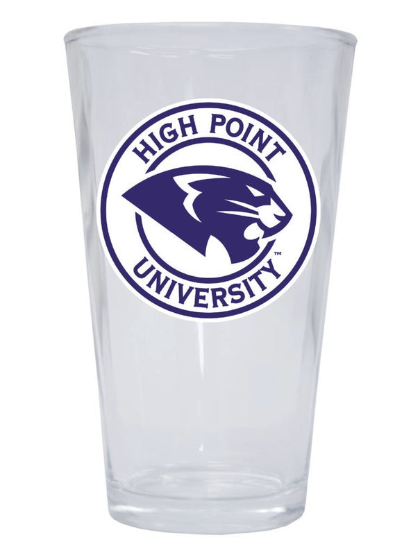 High Point University 16 oz Pint Glass Circle Design Officially Licensed Collegiate Product Single
