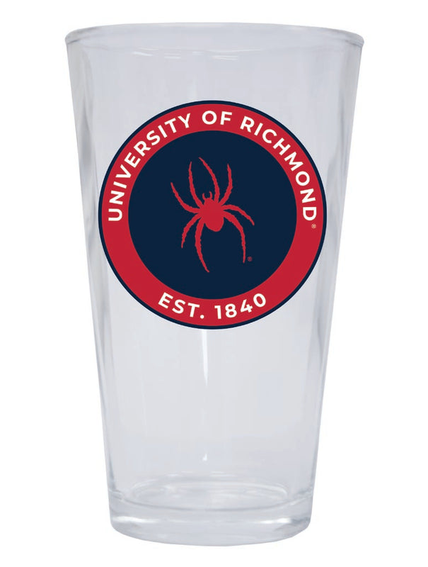 Richmond Spiders 16 oz Pint Glass Circle Design Officially Licensed Collegiate Product Single