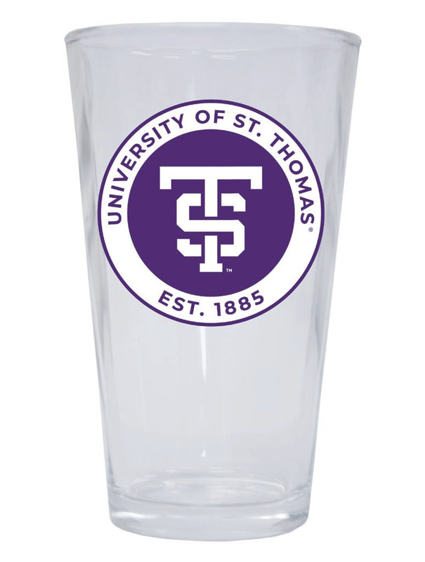 University of St. Thomas 16 oz Pint Glass Circle Design Officially Licensed Collegiate Product 4-Pack