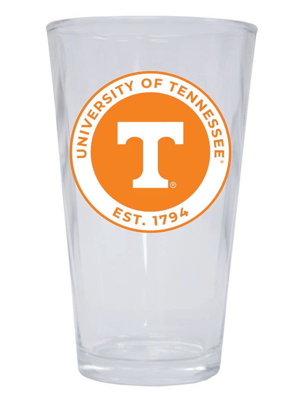 Tennessee Knoxville Volunteers 16 oz Pint Glass Circle Design Officially Licensed Collegiate Product Single