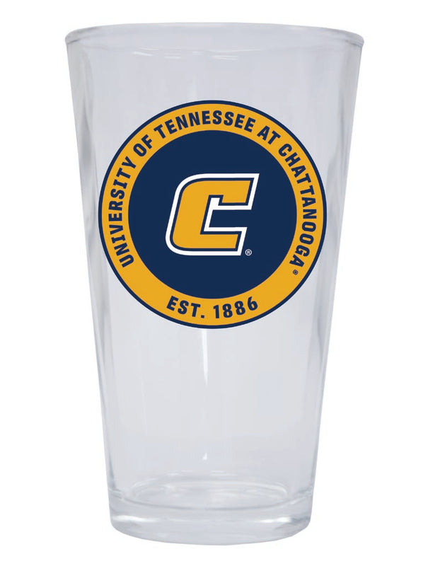 University of Tennessee at Chattanooga 16 oz Pint Glass Circle Design Officially Licensed Collegiate Product 2-Pack