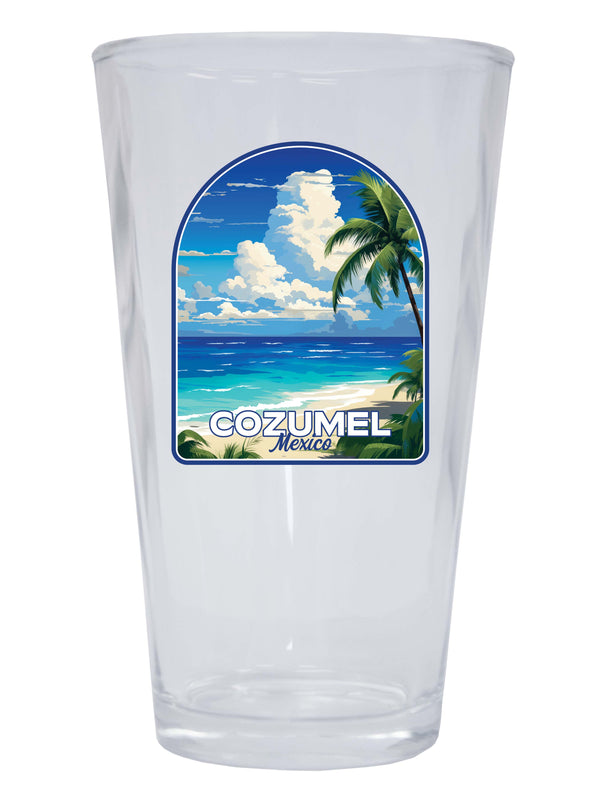 Cozumel Mexico Design C Souvenir 16 oz Pint Glass 4-Pack