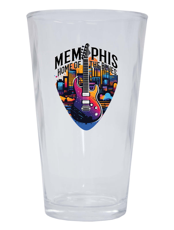 Memphis Tennessee Design B Souvenir 16 oz Pint Glass Single