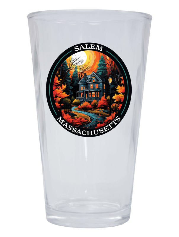 Salem Massachussettes Design B Souvenir 16 oz Pint Glass Single