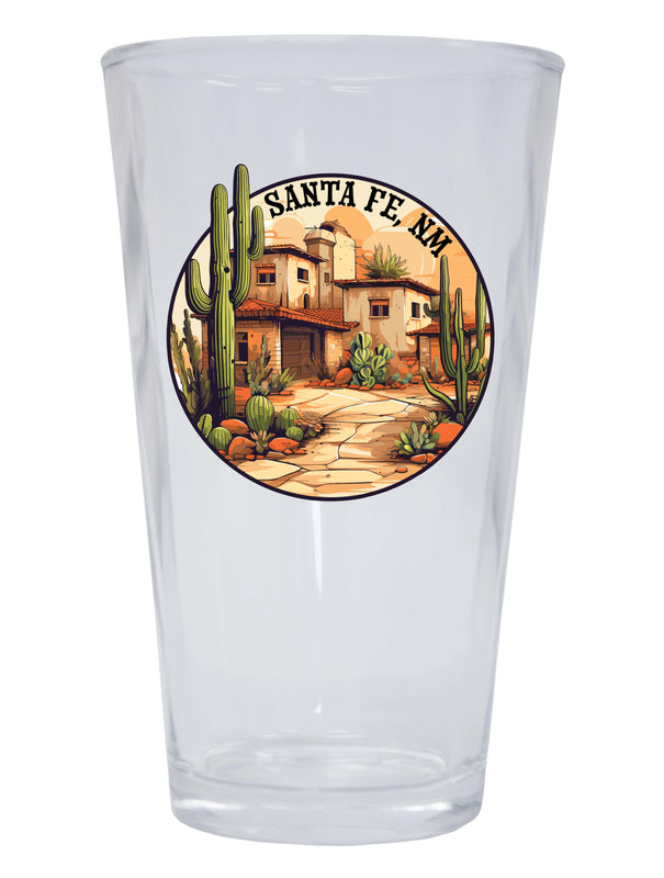 Santa Fe New Mexico Design D Souvenir 16 oz Pint Glass Single
