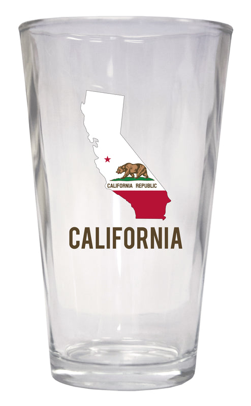 California State Shape Souvenir 16 oz Pint Glass