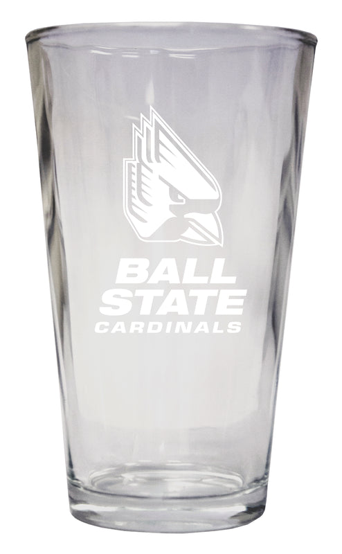 Ball State University Officially Licensed 16 oz Pint Glass Engraved