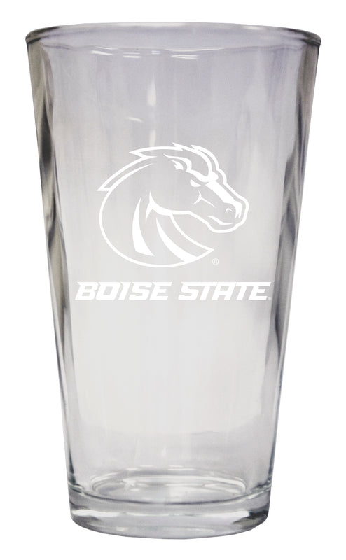 Boise State Broncos Officially Licensed 16 oz Pint Glass Engraved