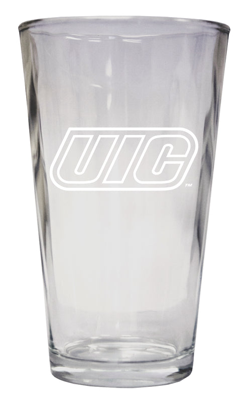 University of Illinois at Chicago Officially Licensed 16 oz Pint Glass Engraved