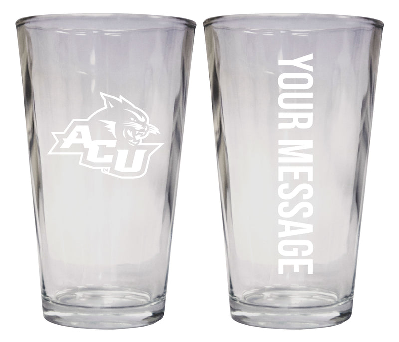 Abilene Christian University Officially Licensed 16 oz Pint Glass Engraved – Customizable Drinkware