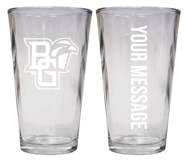 Bowling Green Falcons Officially Licensed 16 oz Pint Glass Engraved – Customizable Drinkware