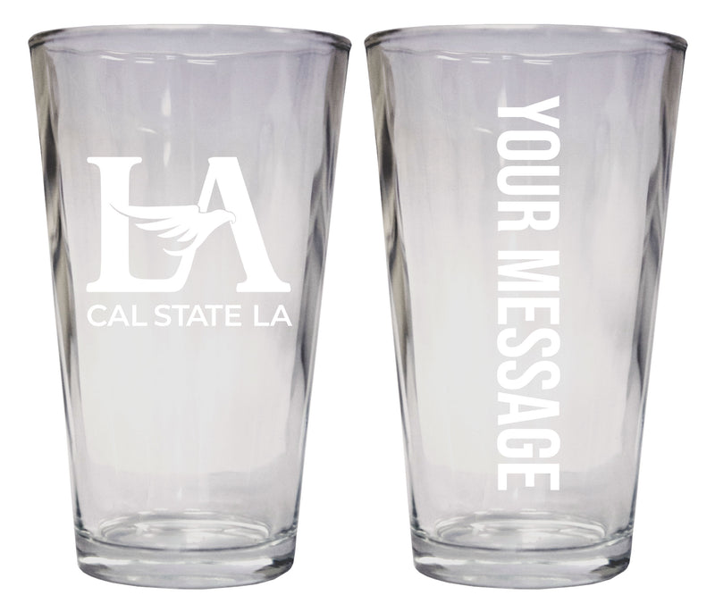 California State University Los Angeles Officially Licensed 16 oz Pint Glass Engraved – Customizable Drinkware