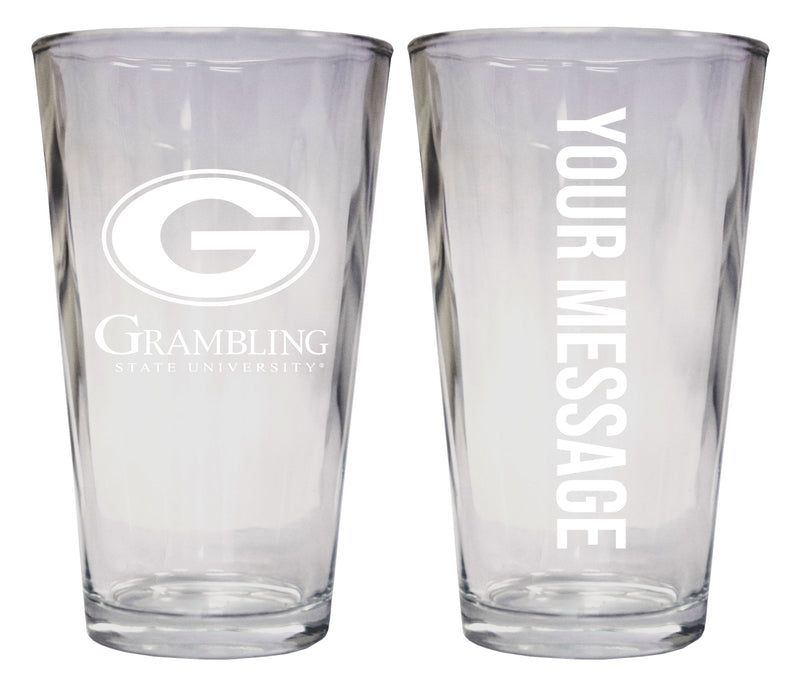 Grambling State Tigers Officially Licensed 16 oz Pint Glass Engraved – Customizable Drinkware