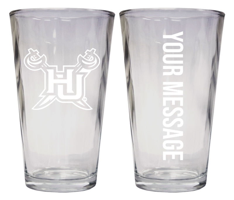 Hampton University Officially Licensed 16 oz Pint Glass Engraved – Customizable Drinkware