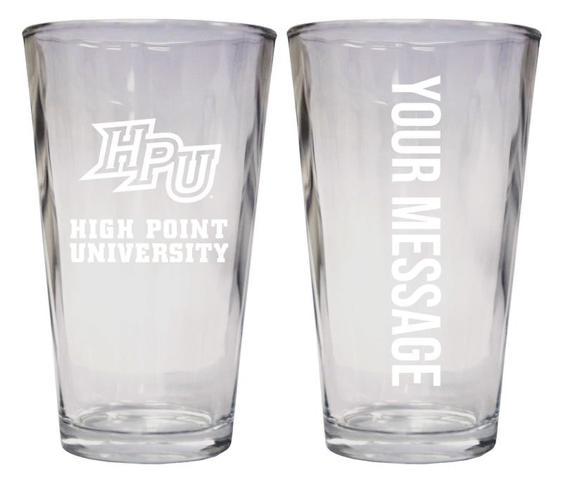 High Point University Officially Licensed 16 oz Pint Glass Engraved – Customizable Drinkware