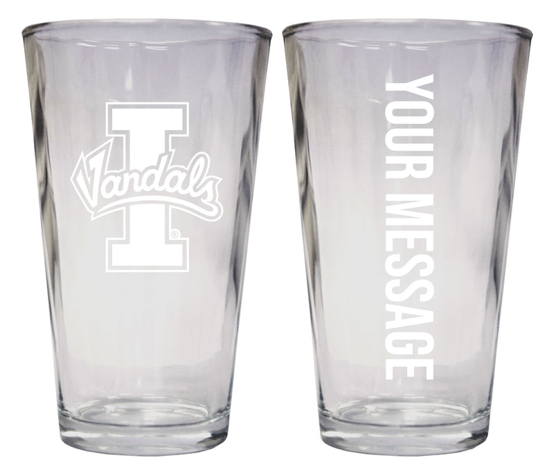 Idaho Vandals Officially Licensed 16 oz Pint Glass Engraved – Customizable Drinkware