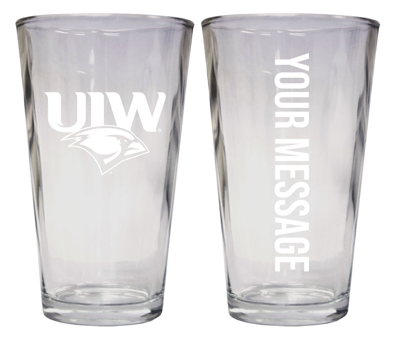 Incarnate Word Cardinals Officially Licensed 16 oz Pint Glass Engraved – Customizable Drinkware