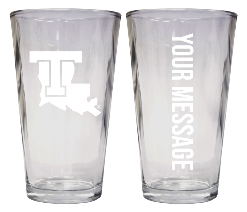 Louisiana Tech Bulldogs Officially Licensed 16 oz Pint Glass Engraved – Customizable Drinkware
