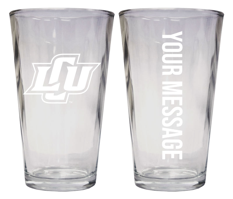 Lubbock Christian University Chaparral Officially Licensed 16 oz Pint Glass Engraved – Customizable Drinkware