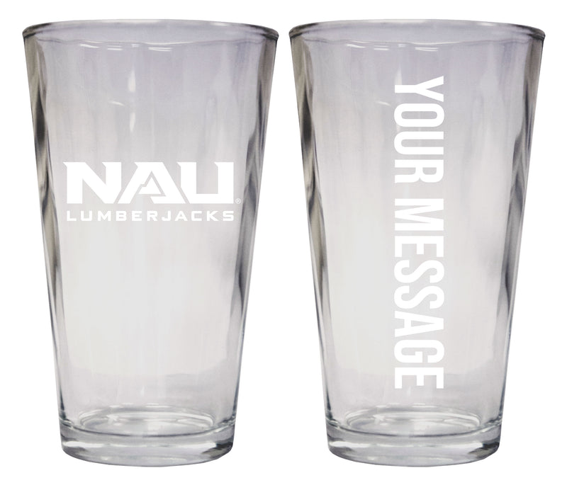 Northern Arizona University Officially Licensed 16 oz Pint Glass Engraved – Customizable Drinkware