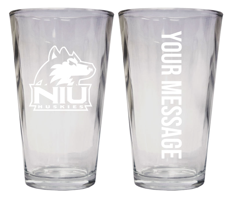 Northern Illinois Huskies Officially Licensed 16 oz Pint Glass Engraved – Customizable Drinkware
