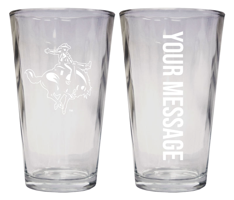 Northwestern Oklahoma State University Officially Licensed 16 oz Pint Glass Engraved – Customizable Drinkware