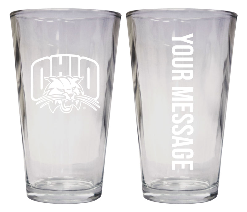 Ohio University Officially Licensed 16 oz Pint Glass Engraved – Customizable Drinkware