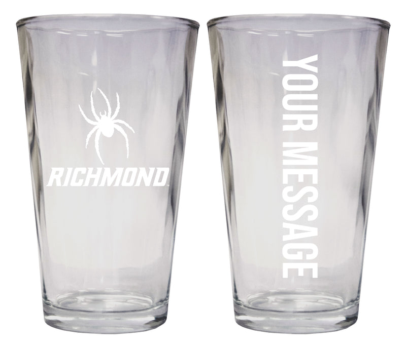Richmond Spiders Officially Licensed 16 oz Pint Glass Engraved – Customizable Drinkware
