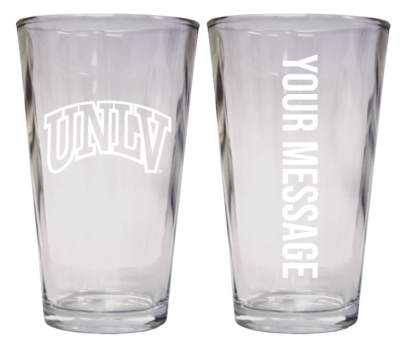 UNLV Rebels Officially Licensed 16 oz Pint Glass Engraved – Customizable Drinkware