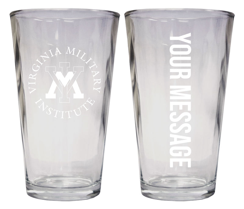 VMI Keydets Officially Licensed 16 oz Pint Glass Engraved – Customizable Drinkware