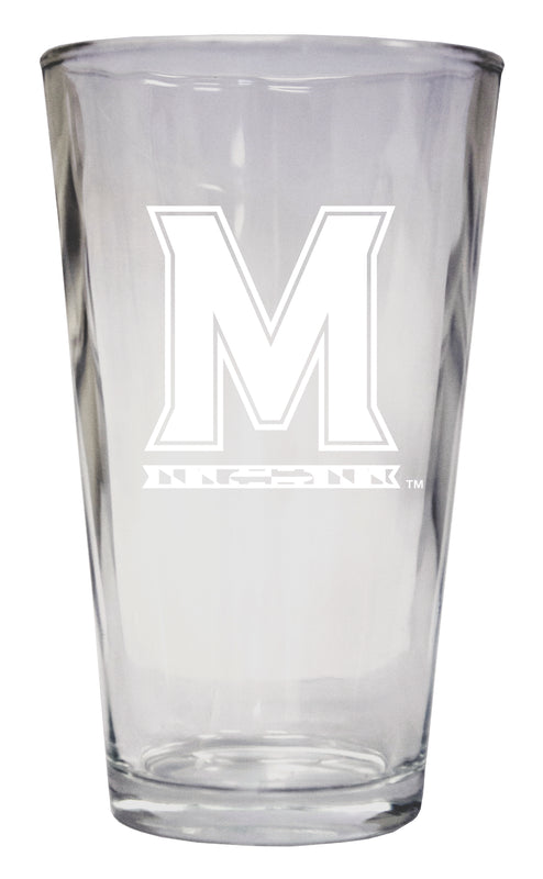 Maryland Terrapins Officially Licensed 16 oz Pint Glass Engraved