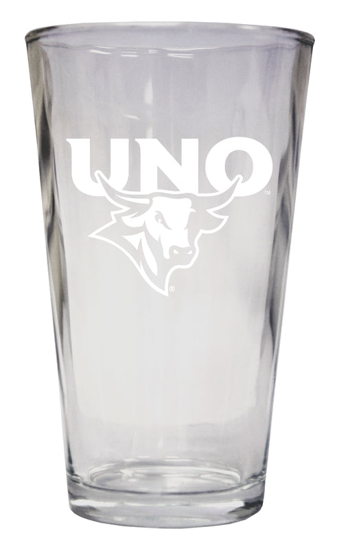 Nebraska at Omaha Officially Licensed 16 oz Pint Glass Engraved