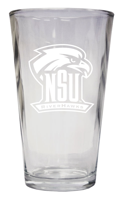 Northeastern State University Riverhawks Officially Licensed 16 oz Pint Glass Engraved