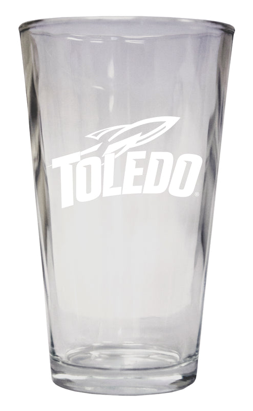 Toledo Rockets Officially Licensed 16 oz Pint Glass Engraved