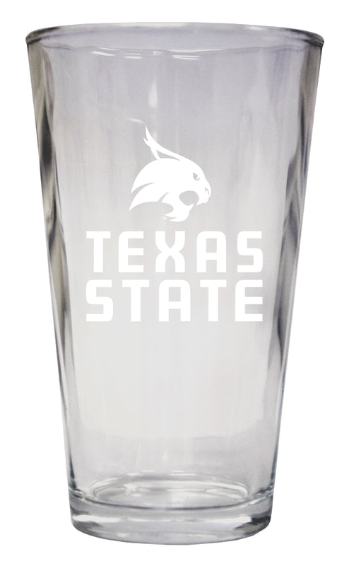 Texas State Bobcats Officially Licensed 16 oz Pint Glass Engraved