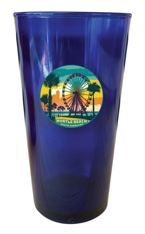 Myrtle Beach South Carolina Souvenir Plastic 16 oz Pint