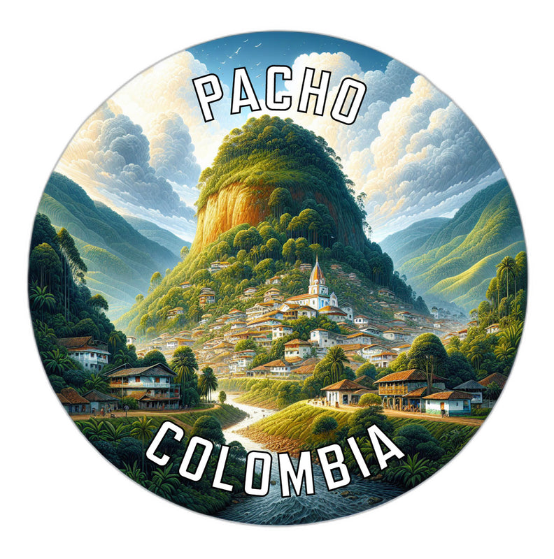 Pacho Colombia Souvenir Vinyl Decal Sticker 2-Inch