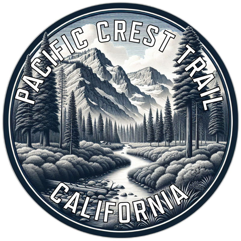 Pacific Crest Trail Souvenir Vinyl Decal Sticker 2-Inch