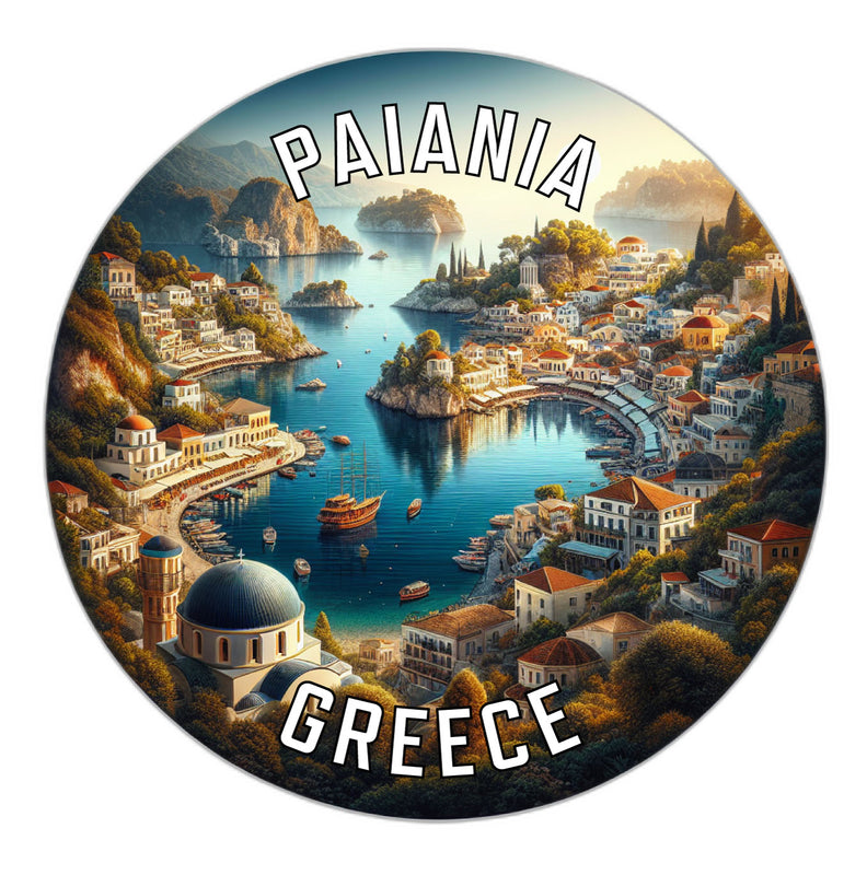 Paiania Greece Souvenir Die Cut Flat Magnet 2-Inch