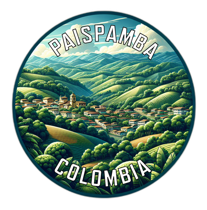 Paispamba Colombia Souvenir Vinyl Decal Sticker 6-Inch