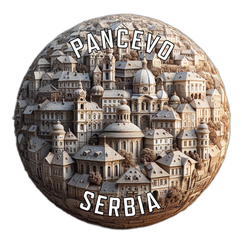 Pancevo Serbia Souvenir Die Cut Flat Magnet 2-Inch